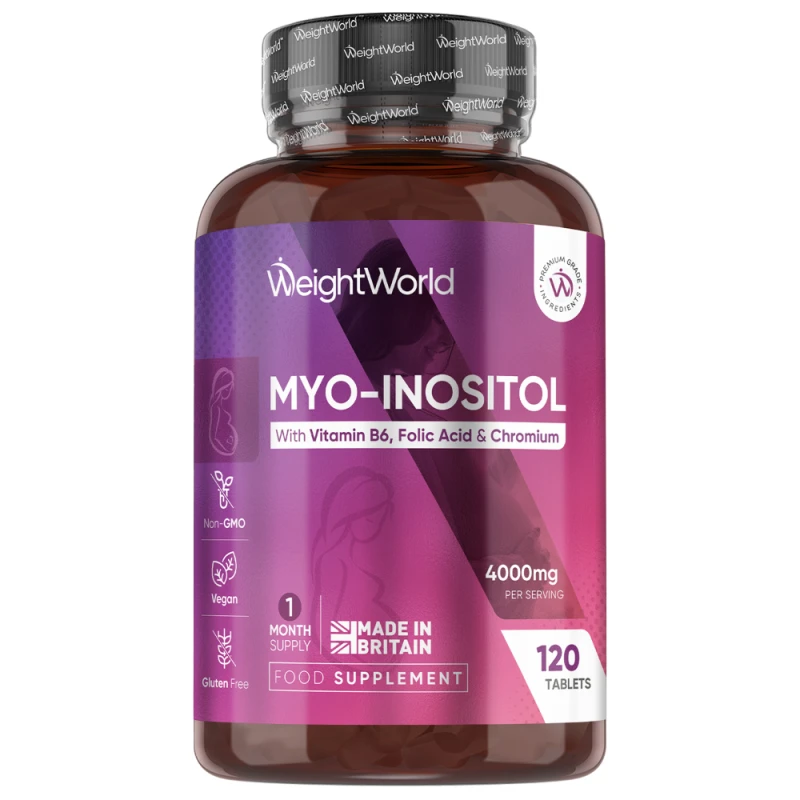 Inositol Tablets | 4000mg 120 Tablets (1-month Supply) | WeightWorld UK