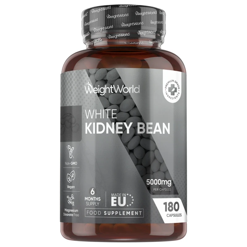 White Kidney Bean Extract | 5000mg 180 Capsules | WeightWorld IE