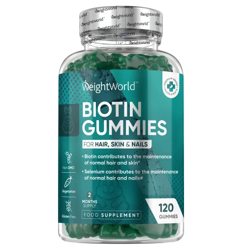 Biotin Gummies 5,000µg (60-Day Supply) | Mix Berry Flavour | WeightWorld