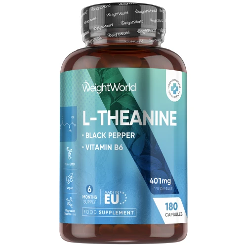 L-Theanine | 400mg | 90 Vegan Capsules | Supports Relaxation & Energy..