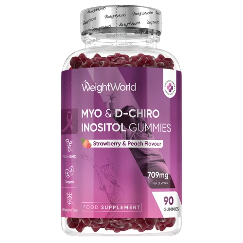 Myo & D-Chiro Inositol Gummies | 709mg 90 Gummies | WeightWorld IE