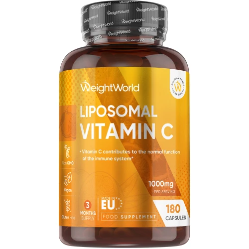 Liposomal Vitamin C | 1000mg 180 Capsules | WeightWorld IE