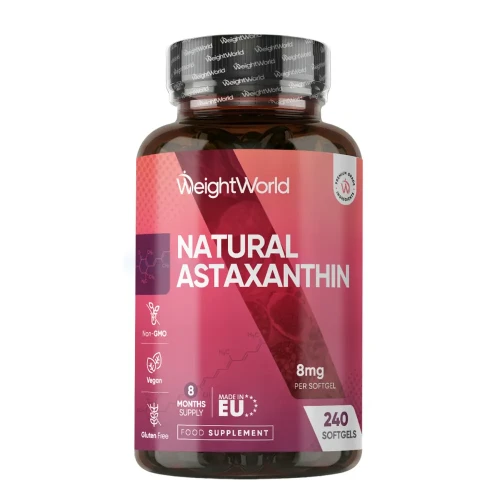 Astaxanthin Softgels | 8mg 240 Softgels | WeightWorld IE