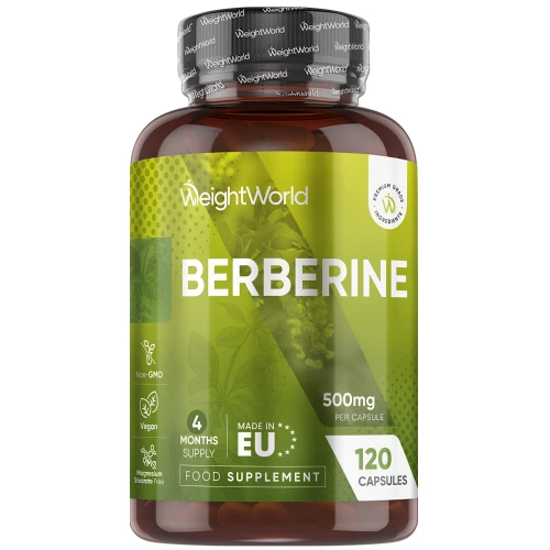 Berberine Capsules | 500mg 120 Capsules | WeightWorld IE