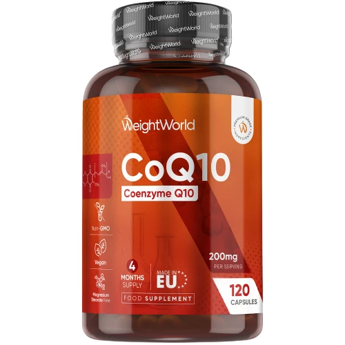 CoQ10 Pure - 200mg 120 Capsules of Coenzyme Q10 - 4 Months Supply