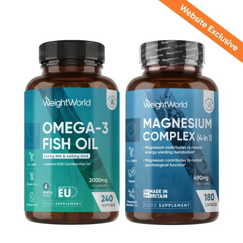 Daily Clarity Combo | Omega-3 Fish Oil & Magnesium Complex | WeightWorld IE