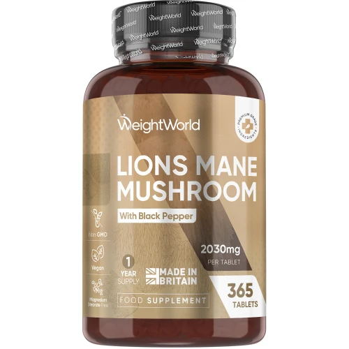 Lion's Mane Mushroom | 2030mg 365 Tablets | WeightWorld IE