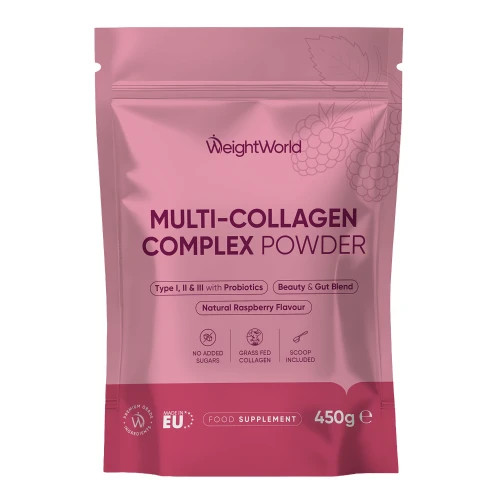 Multi-Collagen Complex Powder with Probiotics | 450g | WeightWorld IE