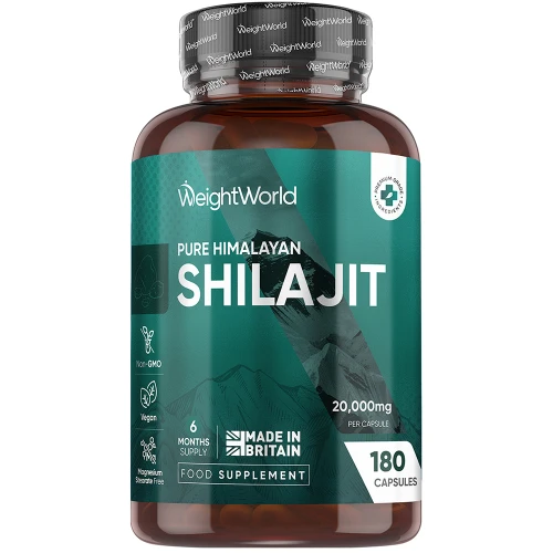 Pure Himalayan Shilajit | 20,000mg 180 Capsules | WeightWorld IE