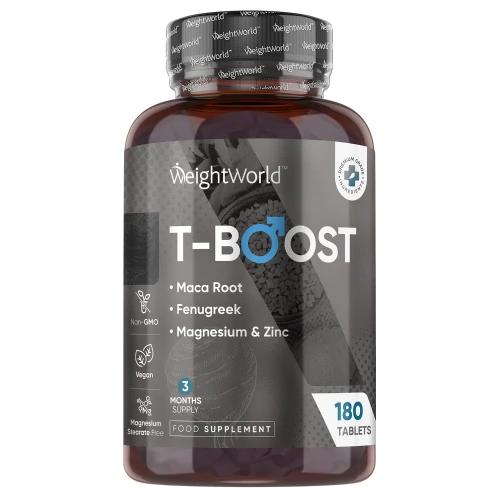 T-Boost Tablets | 180 Tablets | For Stamina & Drive | WeightWorld UK