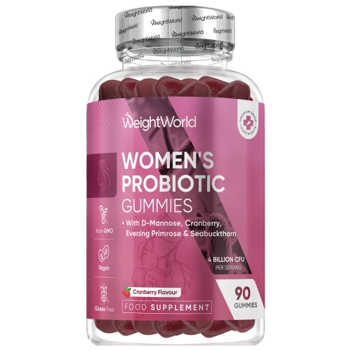 Probiotic Gummies for Women | 4 Billion CFU | 90 Gummies | WeightWorld IE