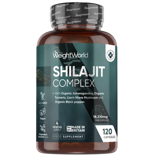 Shilajit Complex Capsules | 18,210mg 120 Capsules | WeightWorld IE