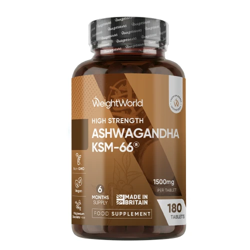 Buy Ashwagandha KSM-66 Tablets | 1500 mg 180 Tablets | WeightWorld.UK