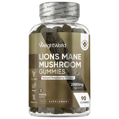 Lion's Mane Mushroom Gummies | 2000mg 90 Gummies | WeightWorld IE