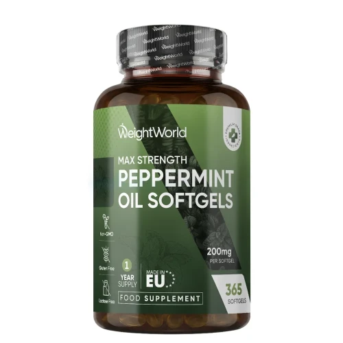Peppermint Oil Softgels | 200mg 365 Softgels | WeightWorld IE
